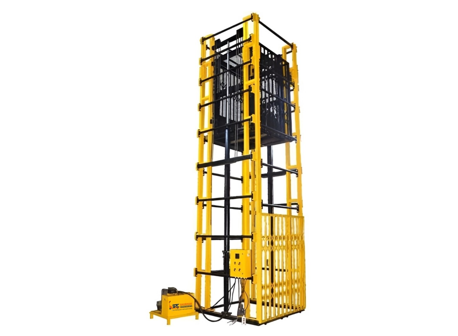 Hydraulic Double Cylinder Goods Lift